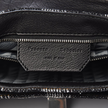 Proenza Schouler Jacquard Plaid Tiny PS1 Satchel Black White 6 of 10