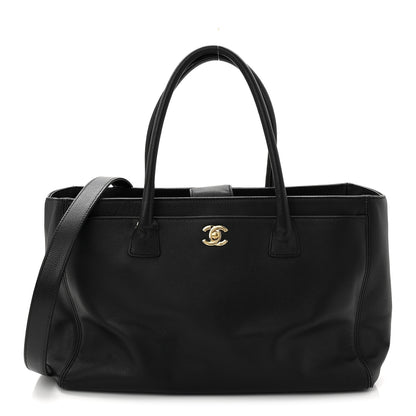 Chanel Calfskin Cerf Executive Shopper Tote Black 1 of 11