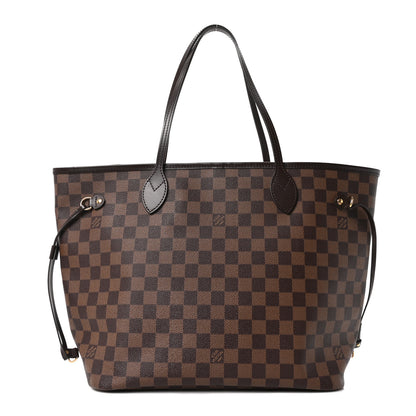 Louis Vuitton Damier Ebene Neo Neverfull MM Rose Ballerine 1 of 9
