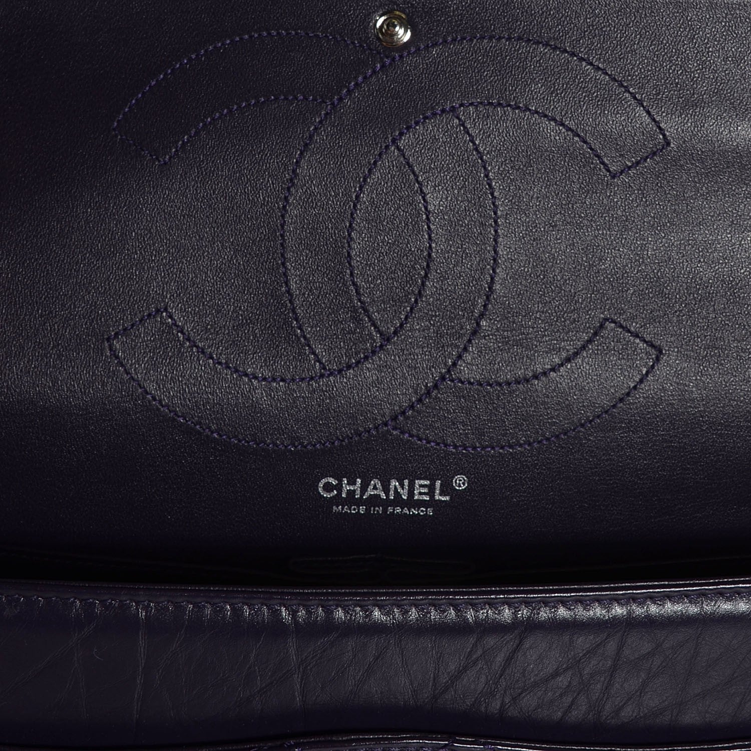 Chanel Aged Calfskin Quilted 2.55 Reissue 227 Flap Prune 7 of 8