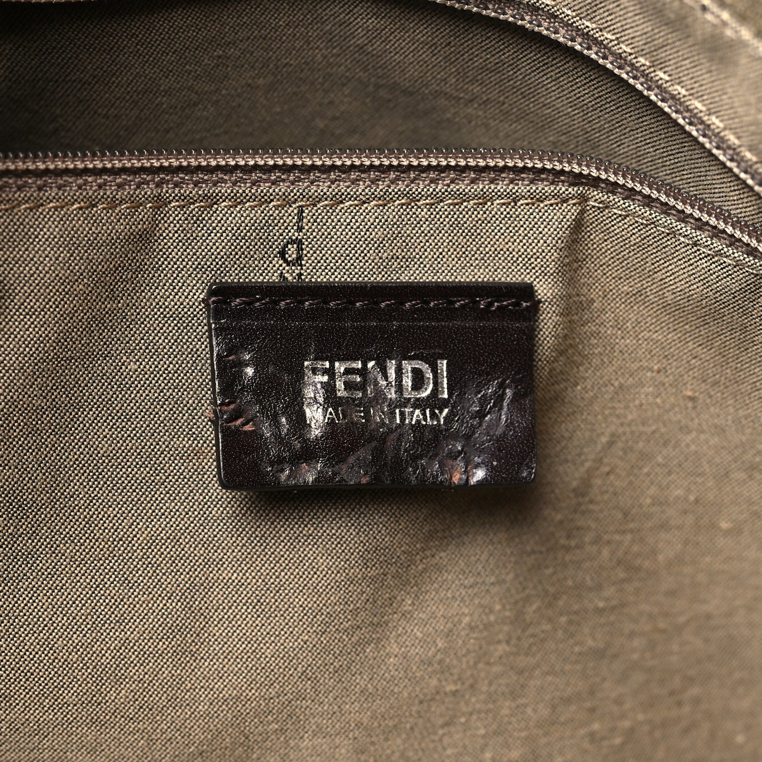 Fendi Zucca Spalmati Large Tote Kaki Pietra 5 of 8