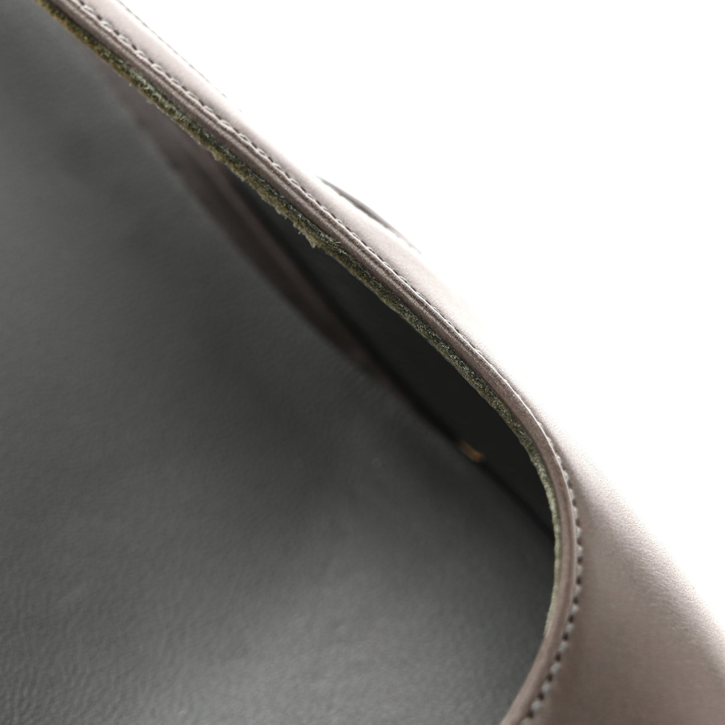 Lambskin Calfskin Cap Toe CC Slingback Pumps 36.5 Grey Black