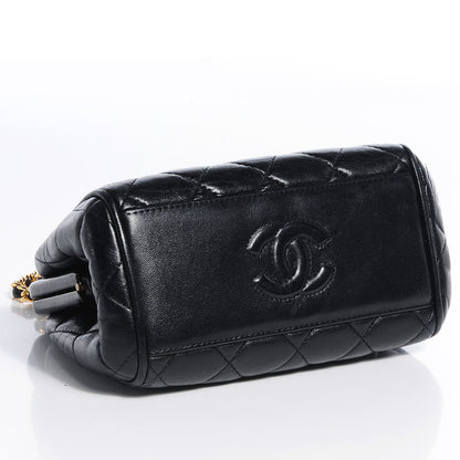Chanel Lambskin Quilted Framed Evening Bag Black 4 of 8