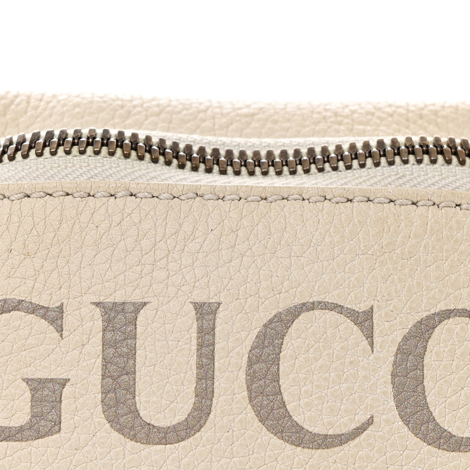 Gucci Grained Calfskin Small Logo Belt Bag White 8 of 13