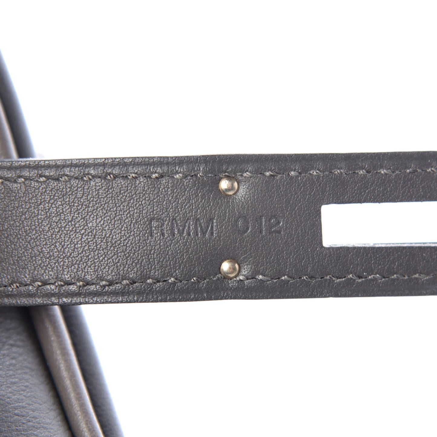 Veau Swift Perforated Sac Berline 28 Graphite Etoupe
