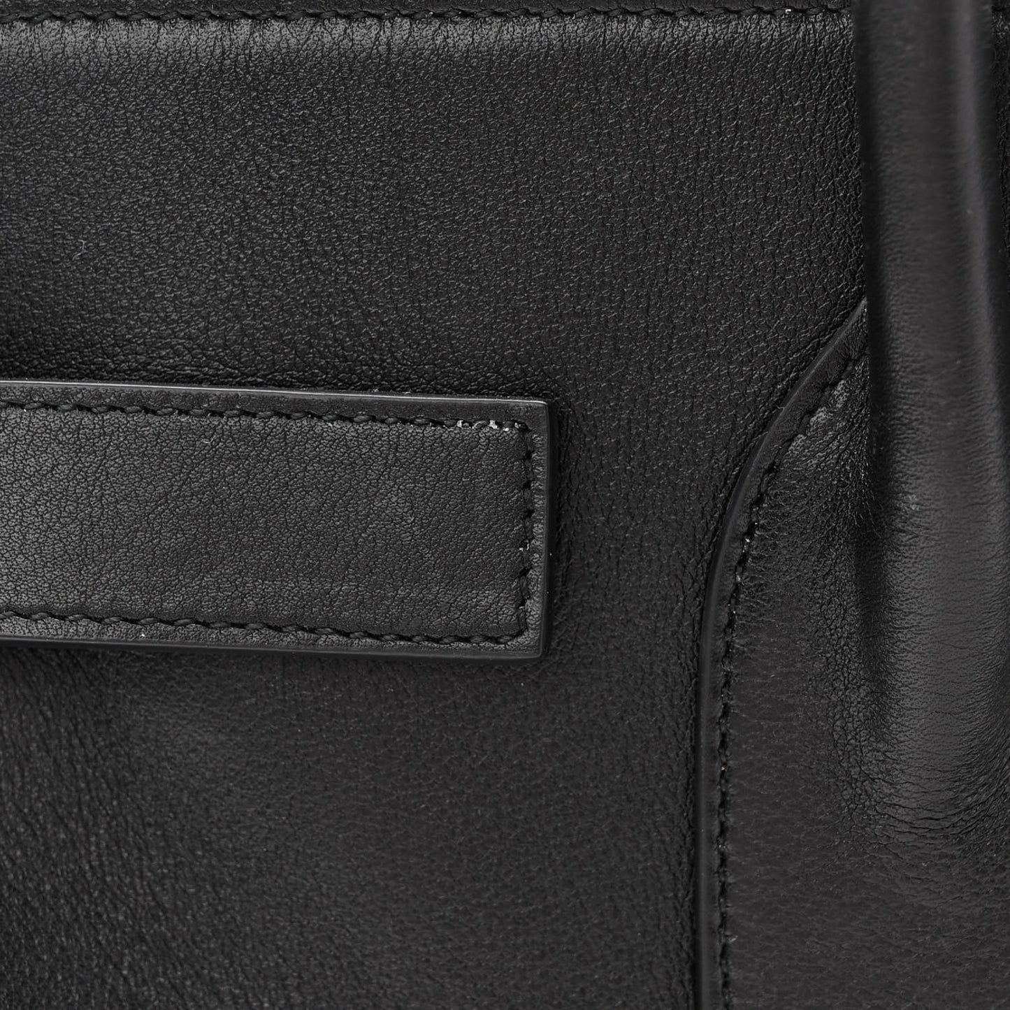 Calfskin Small Sac De Jour Black