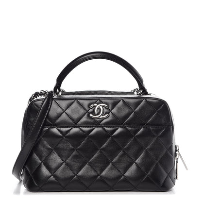 Chanel Lambskin Quilted Medium Trendy CC Bowling Bag Black 1 of 10