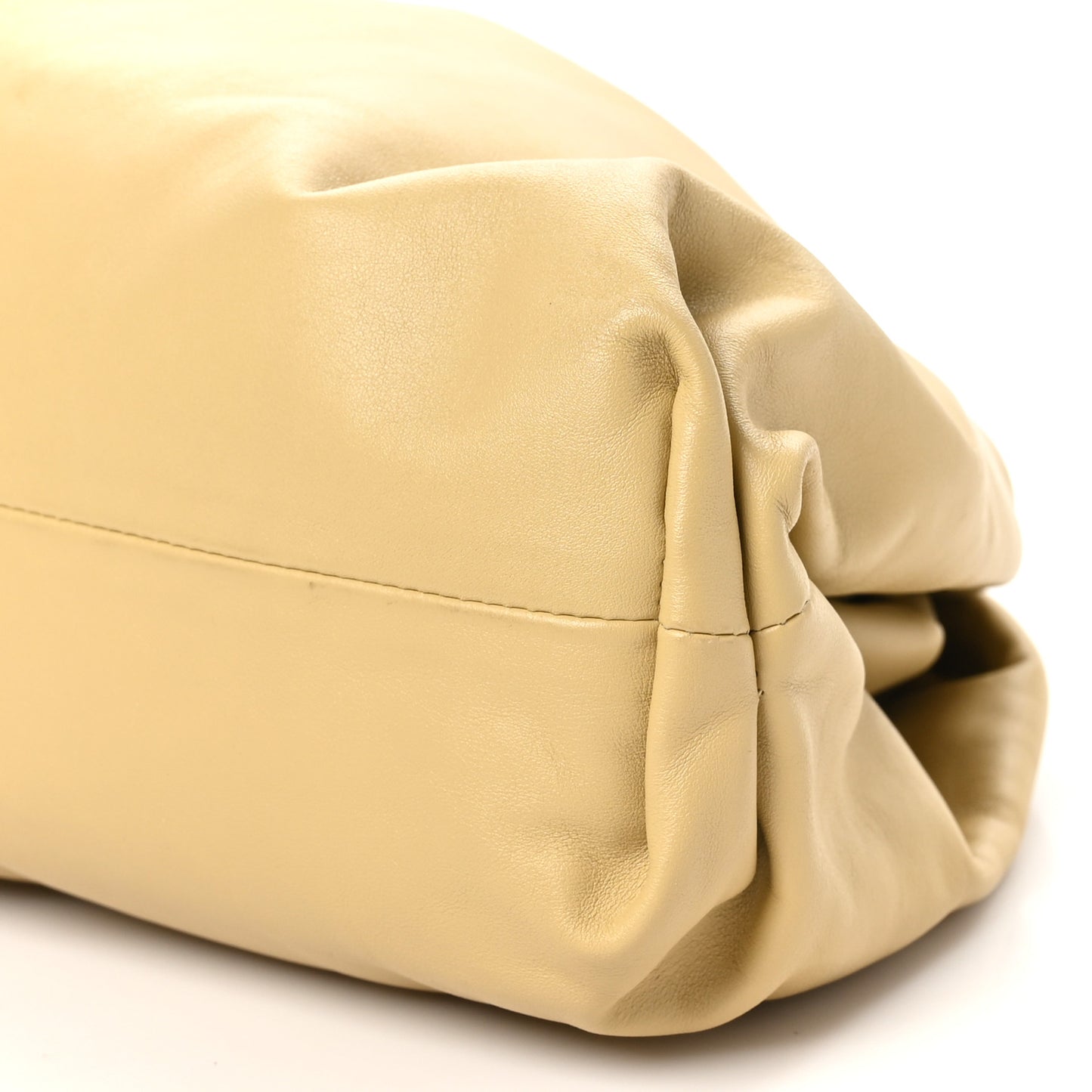 Smooth Butter Calf The Pouch Oversized Clutch Tapioca