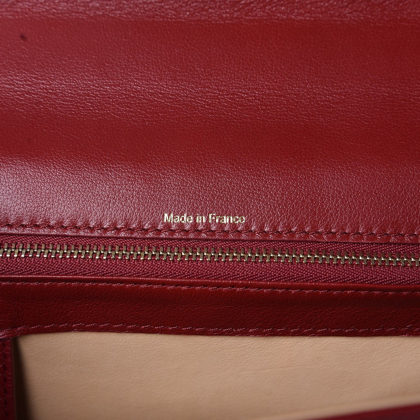 Calfskin GM Tempete Satchel Red