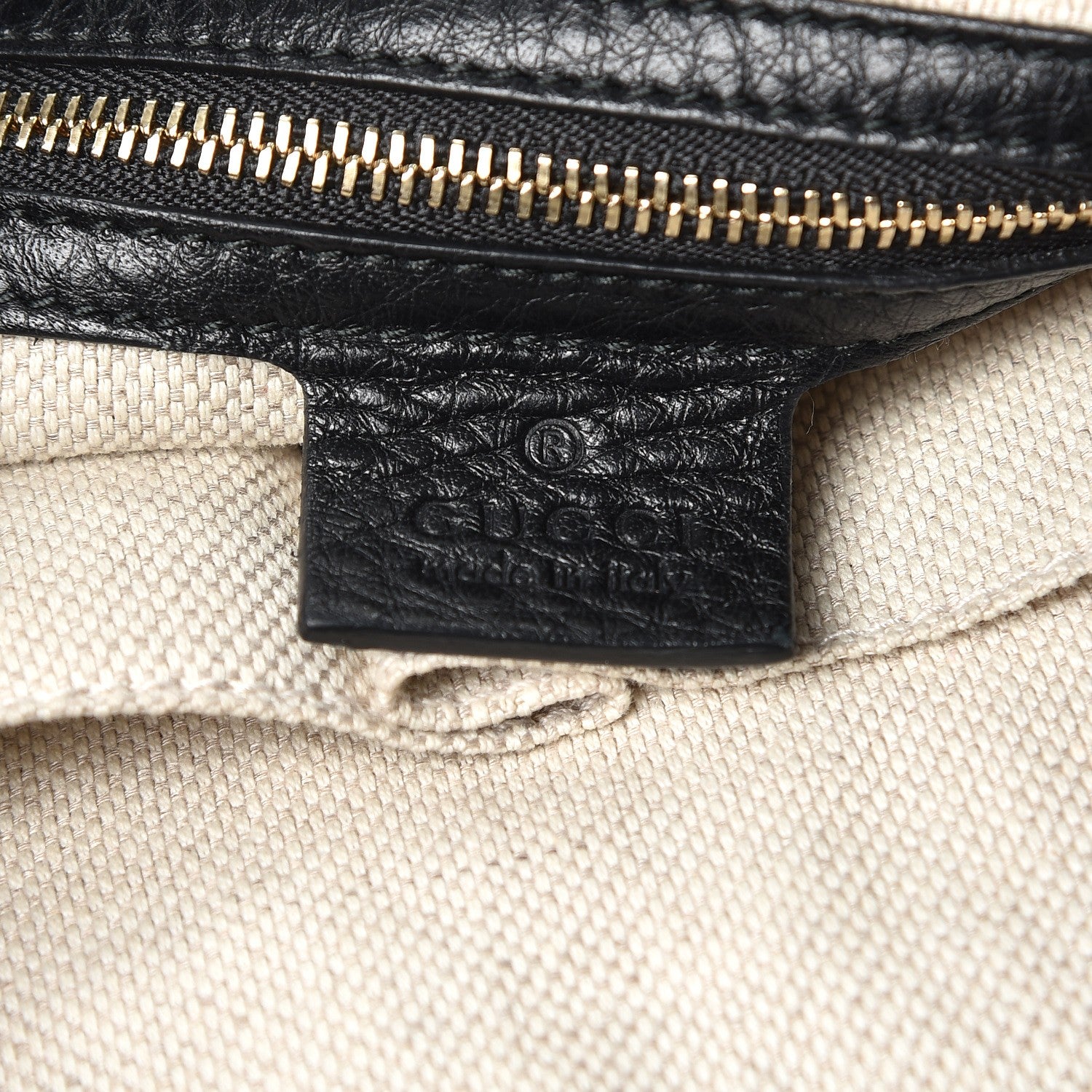 Gucci Pebbled Calfskin Medium Soho Chain Shoulder Bag Black 8 of 9