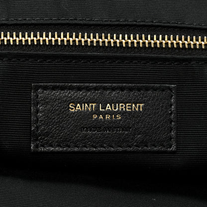 Saint Laurent Lambskin Quilted Maxi Icare Shopping Tote Black 7 of 17