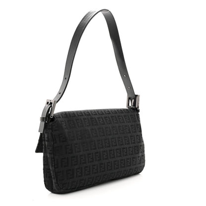 Fendi Zucchino Baguette Black 3 of 11