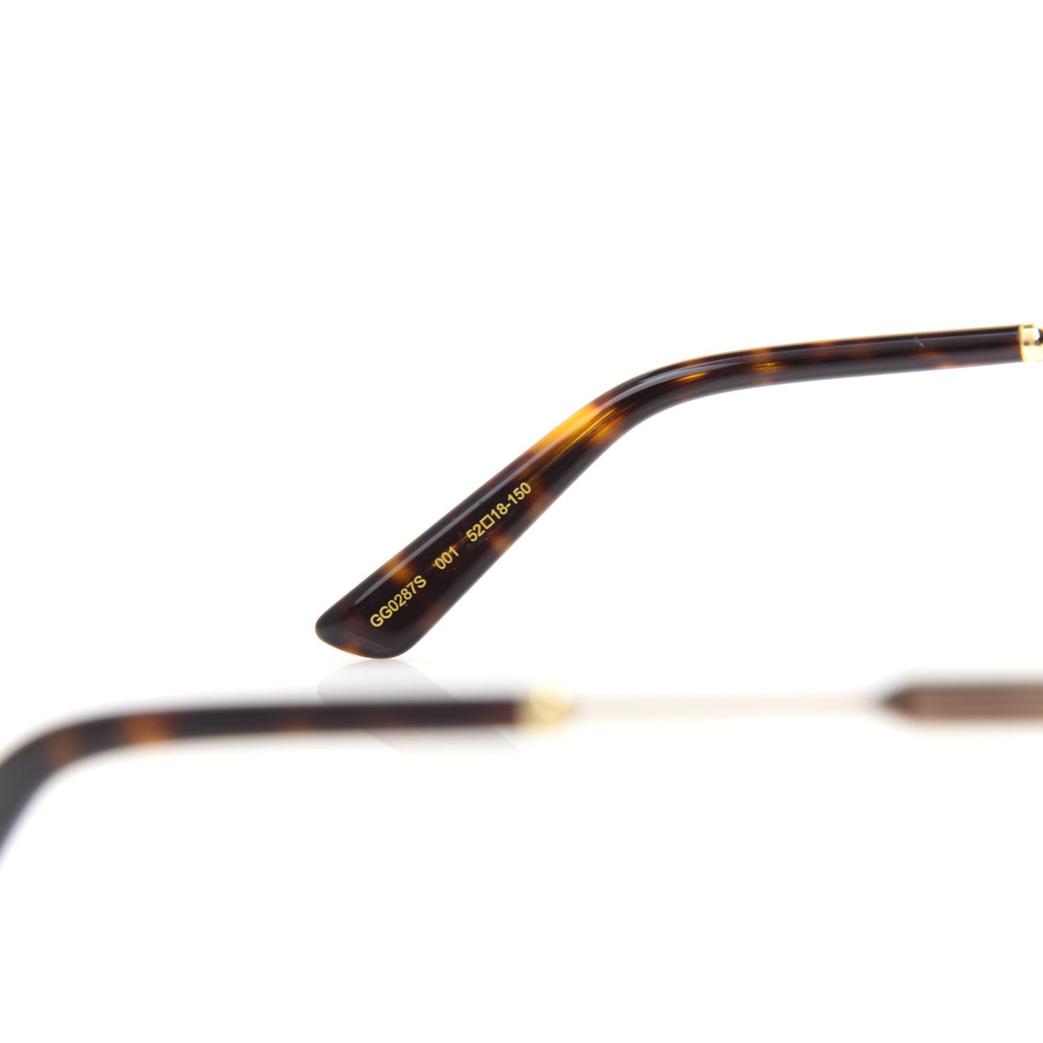 Gucci Acetate Web Sunglasses GG0287S Black 6 of 8