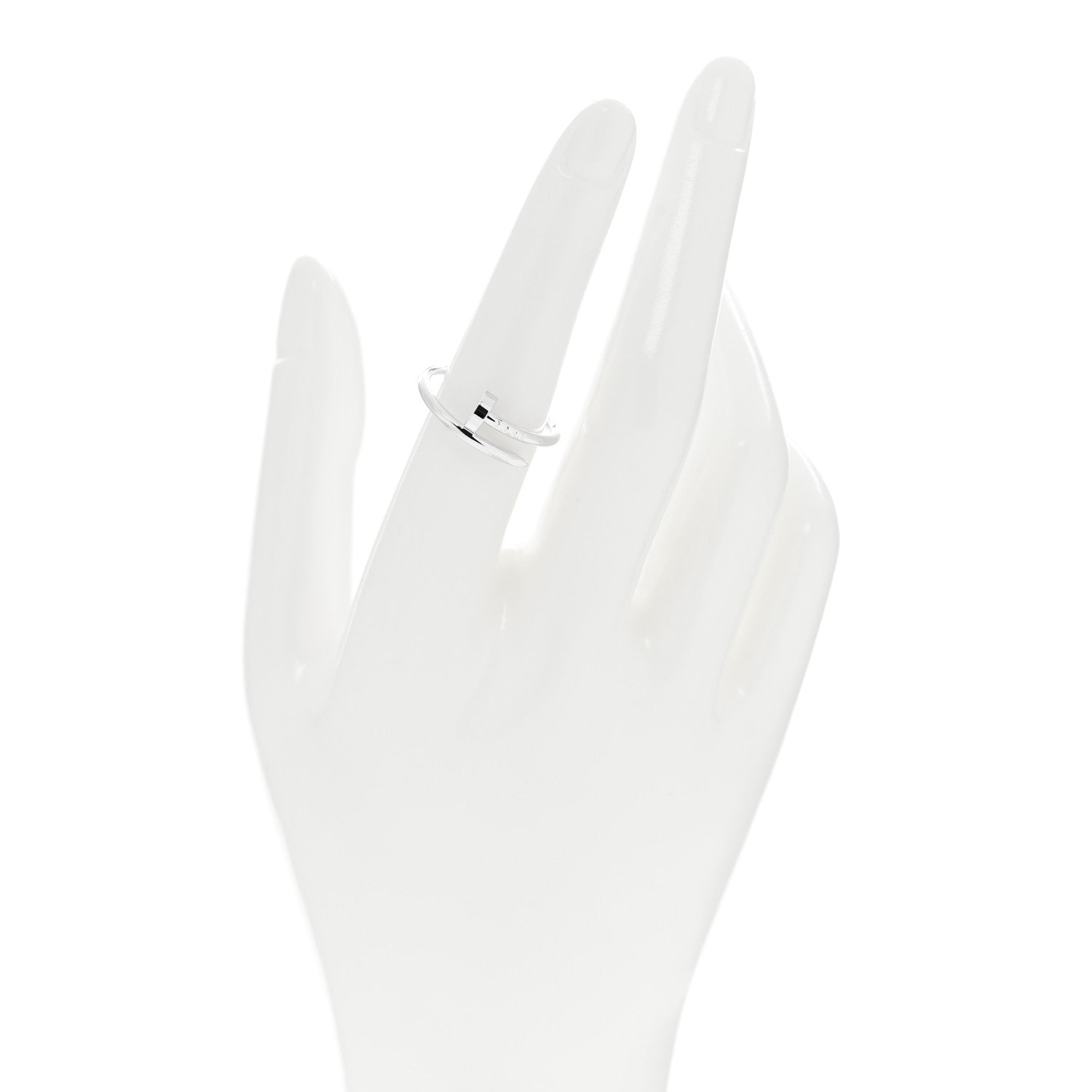Cartier 18K White Gold Small Juste Un Clou Ring 54 6.75 2 of 5
