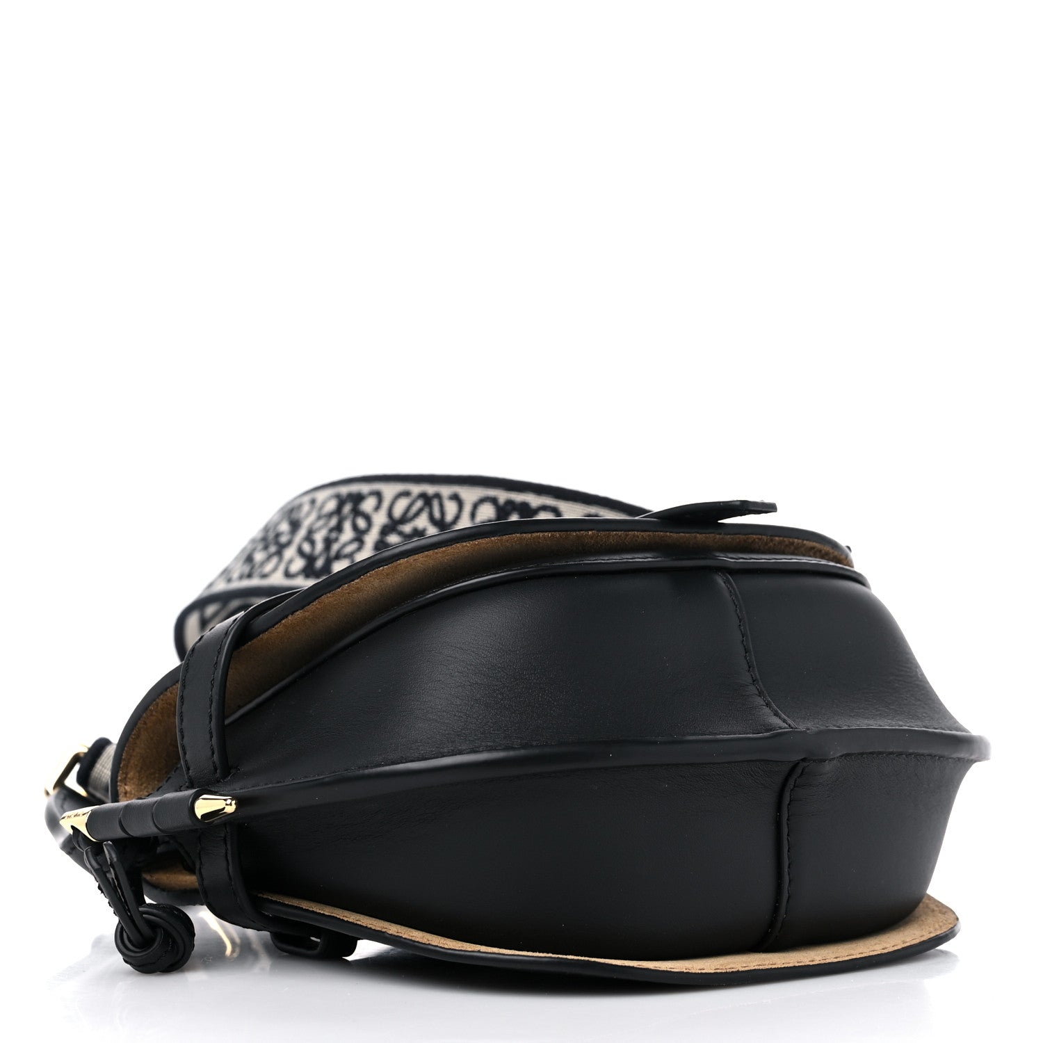 Loewe Calfskin Jacquard Mini Gate Dual Bag Black 4 of 8