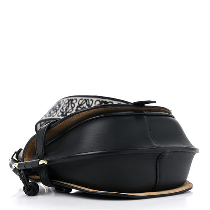 Loewe Calfskin Jacquard Mini Gate Dual Bag Black 4 of 8
