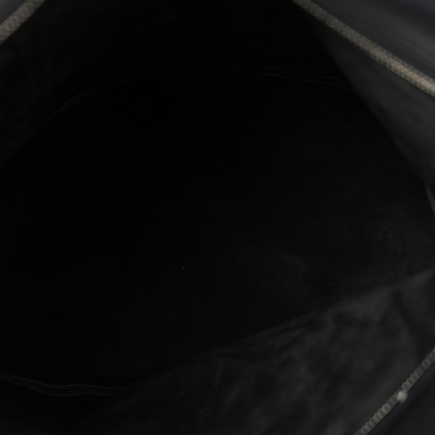 Grained Calfskin Large Slouchy Banana Bag Black