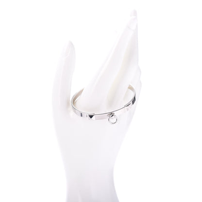 Hermes 18K White Gold PM Collier De Chien Bracelet SH 2 of 4