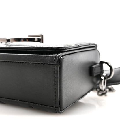 Christian Dior Lambskin Maxi Cannage Small 30 Montaigne Chain Top Handle Bag Black 9 of 10