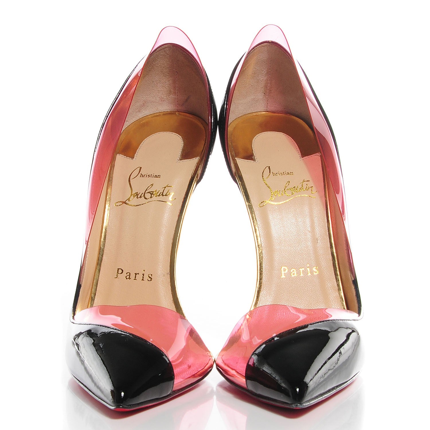 Christian Louboutin Patent PVC Miss Rigidaine 120 Pumps 38 Black 2 of 7