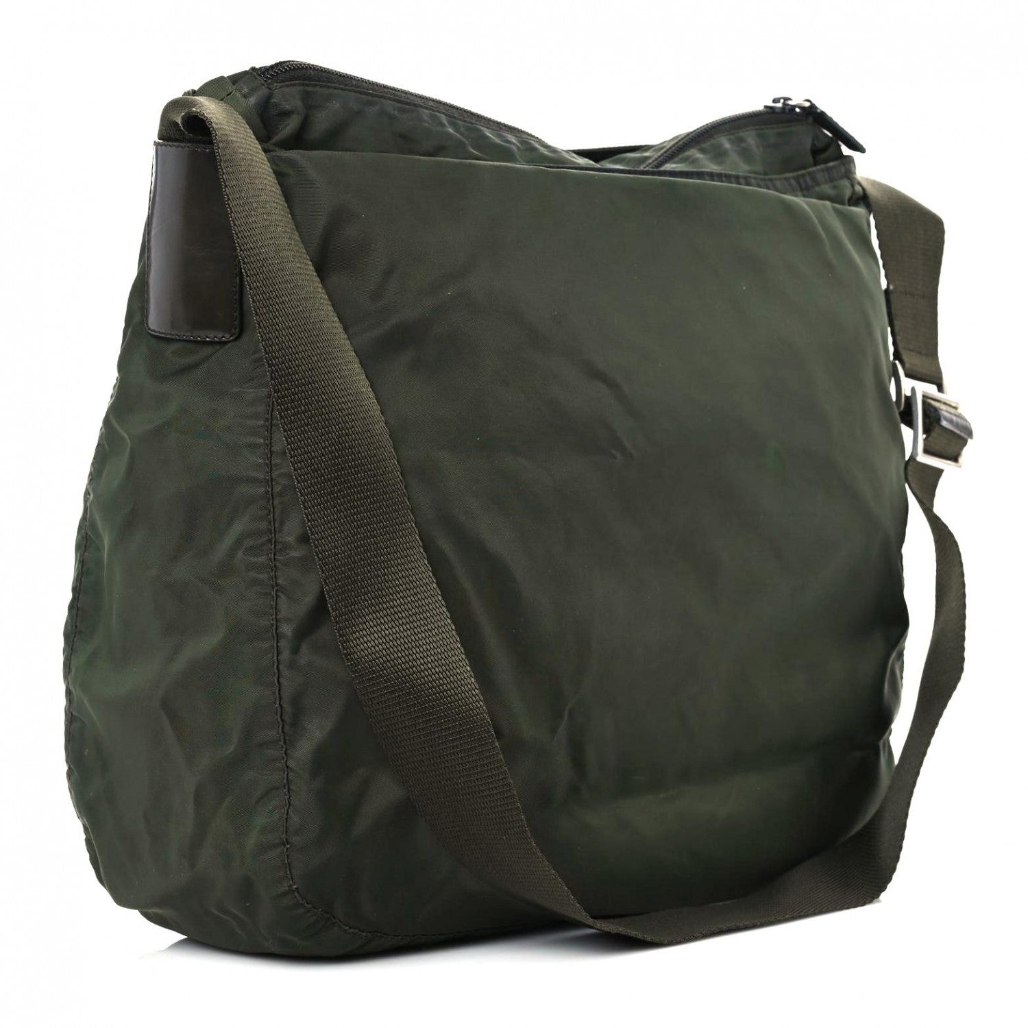 Prada Tessuto Nylon Hobo Green 2 of 18