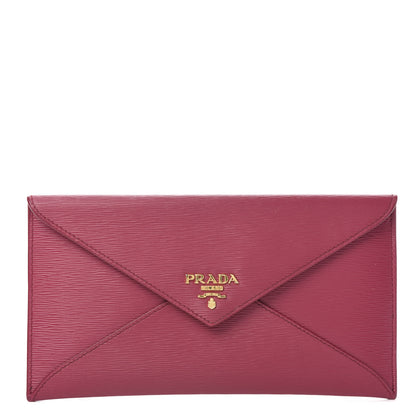 Prada Vitello Move Envelope Wallet Ibisco 1 of 8