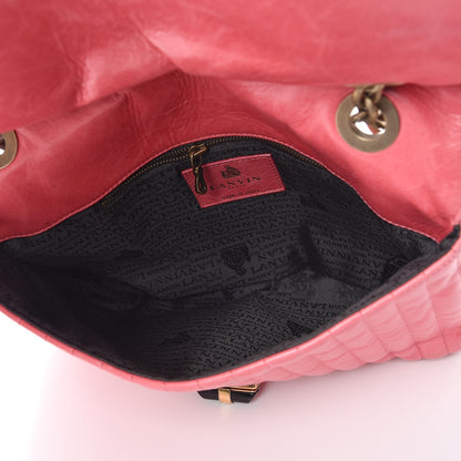 Lanvin Calfskin Quilted Large Happy Shoulder Bag Rose 5 of 10