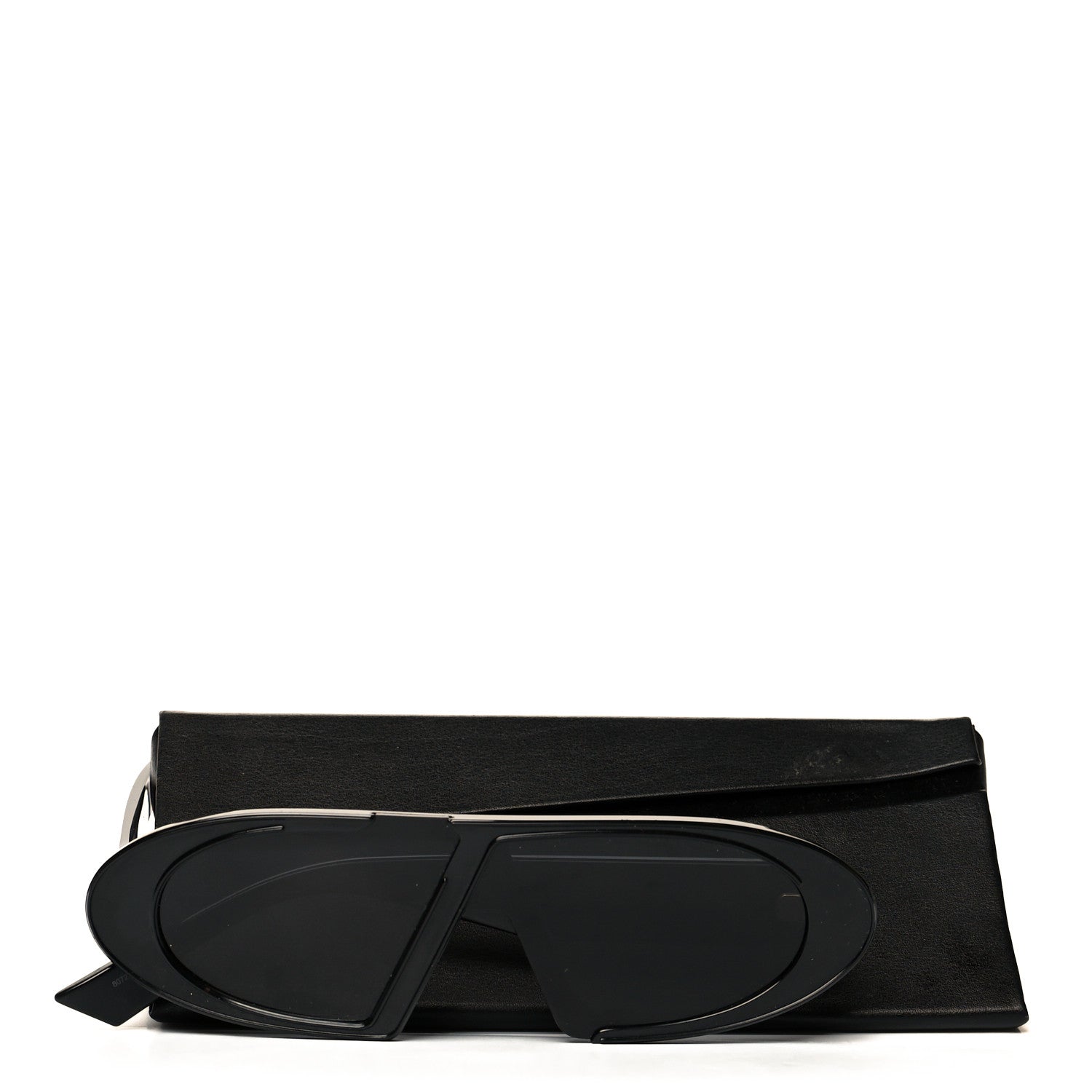 Christian Dior Acetate Oblique Oval Sunglasses Black 9 of 9