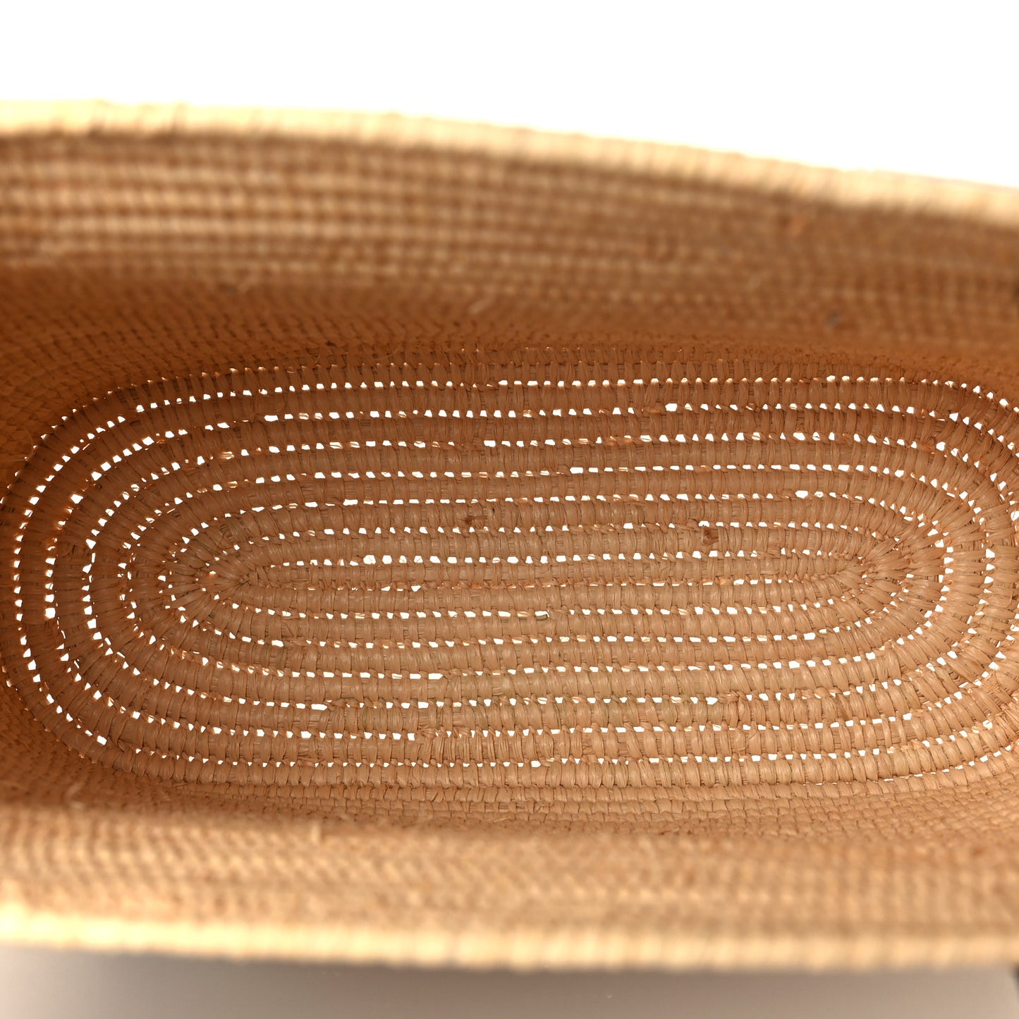 Raffia Small Square Basket Tote Bag Natural Tan
