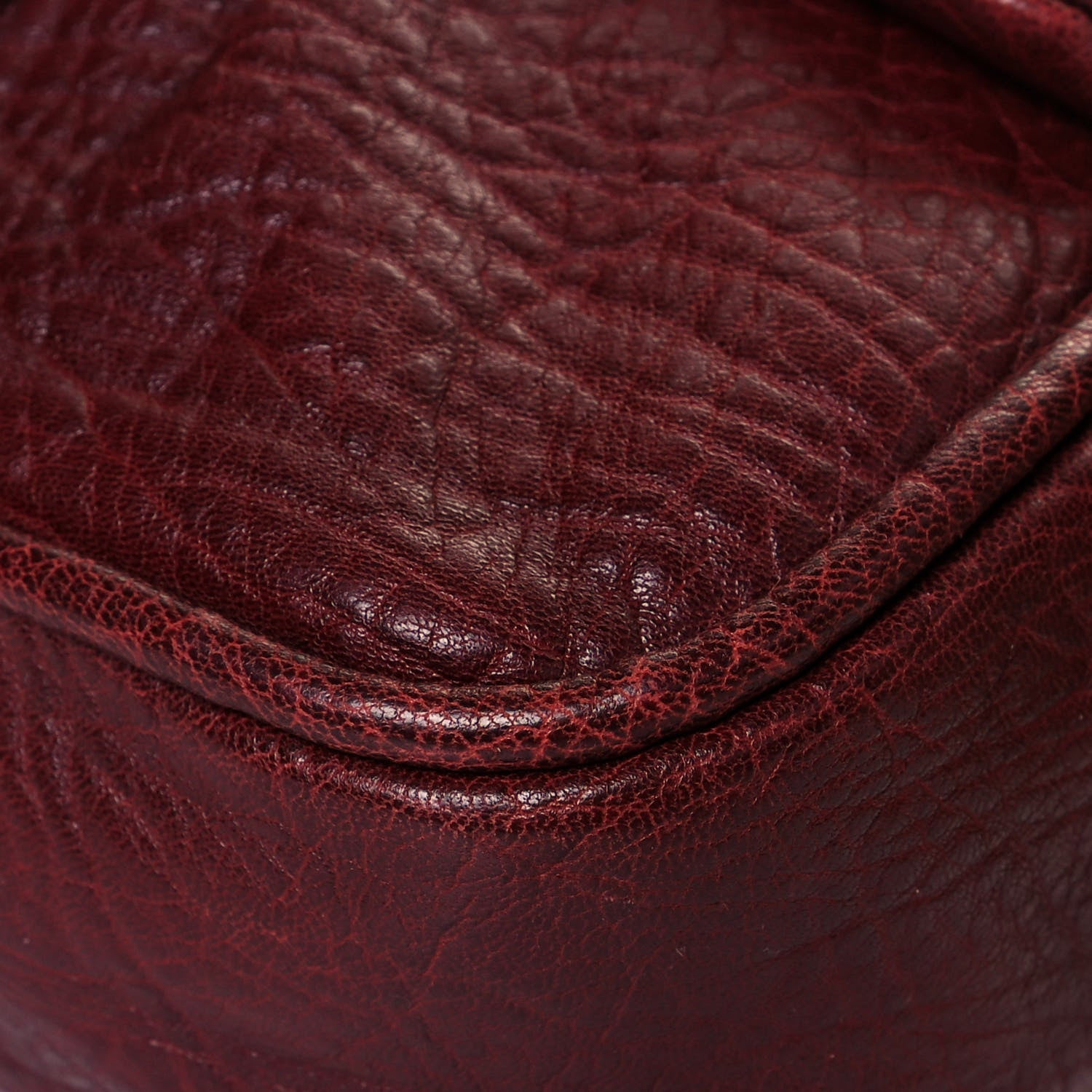 Chanel Distressed Lambskin Lady Braid Flap Burgundy 9 of 11
