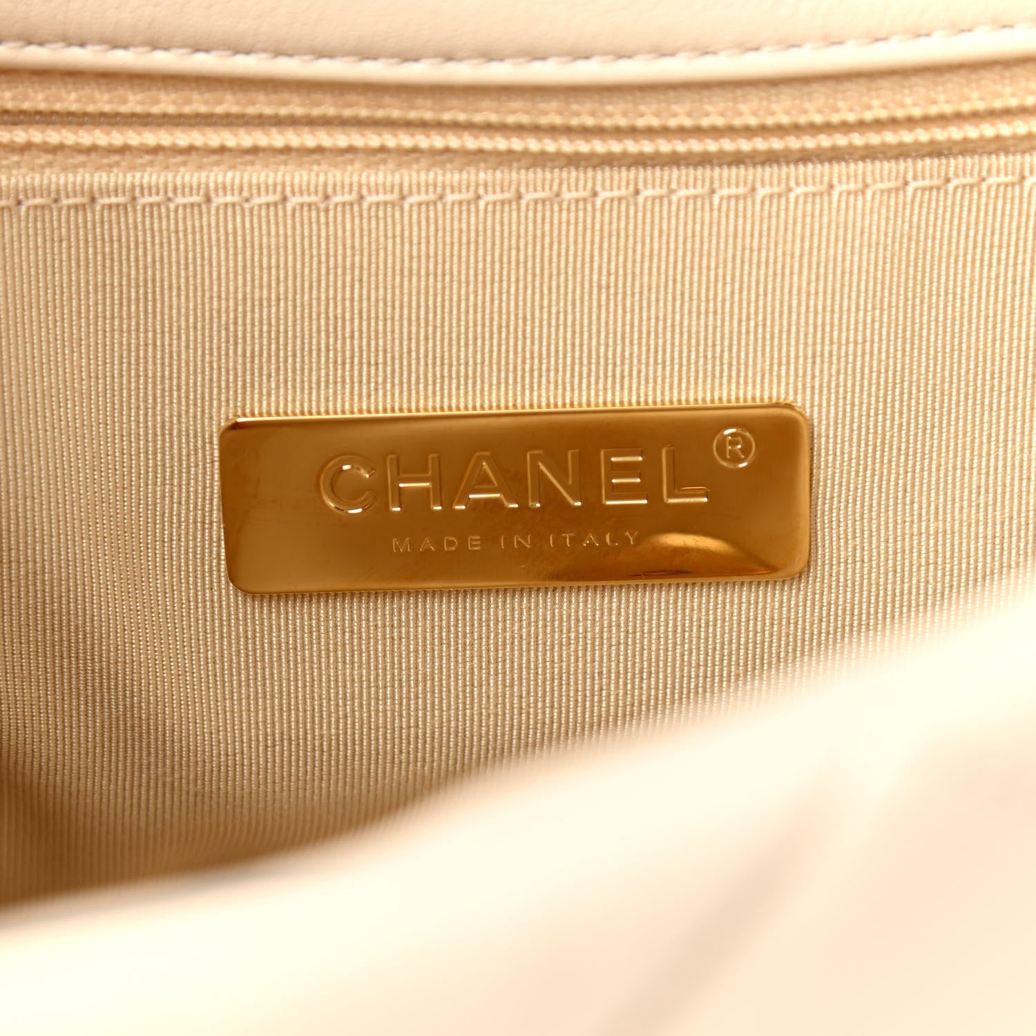 Chanel Lambskin Quilted Large Chanel 19 Flap Light Beige 6 of 11