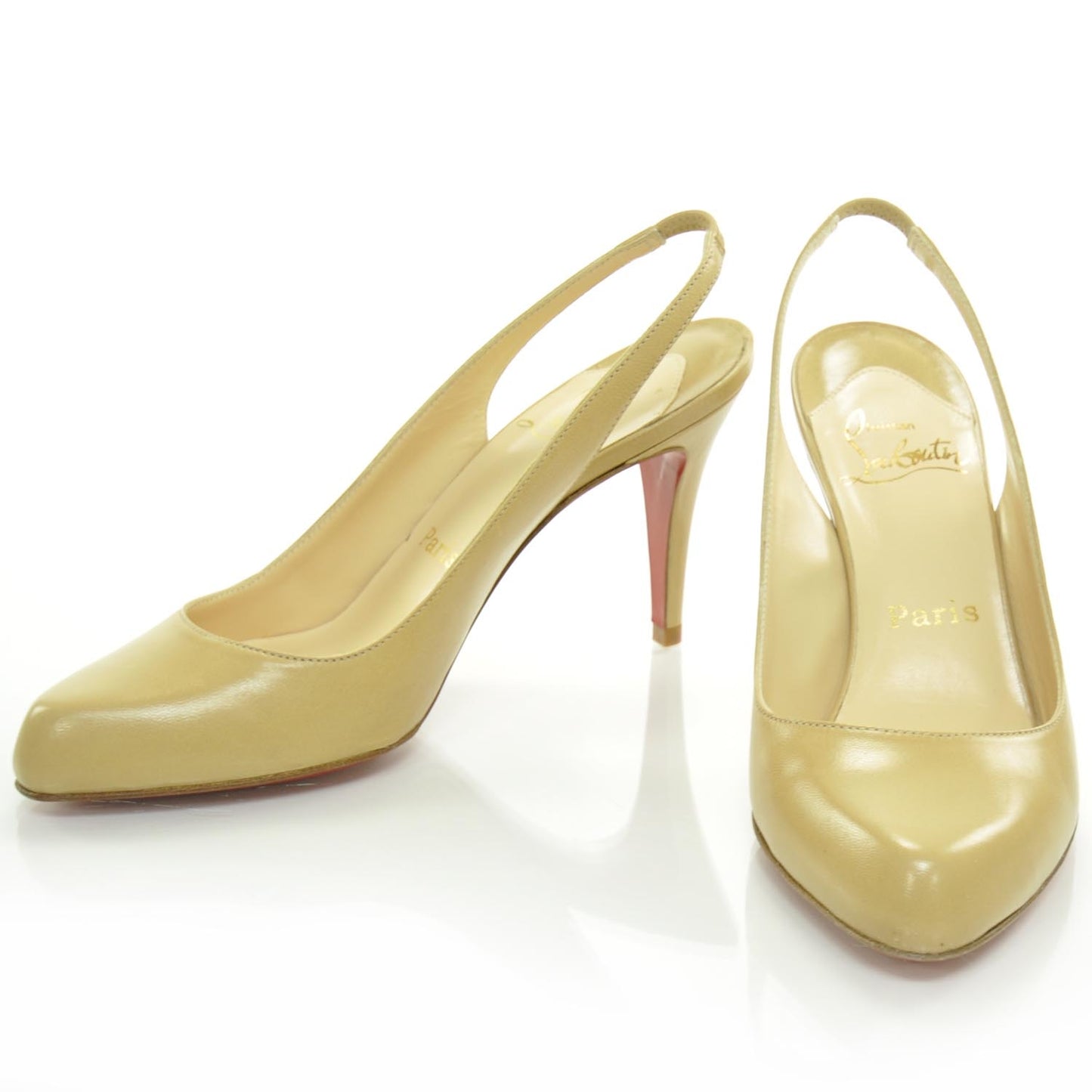 Leather O My Sling 100 Slingback Pumps 36