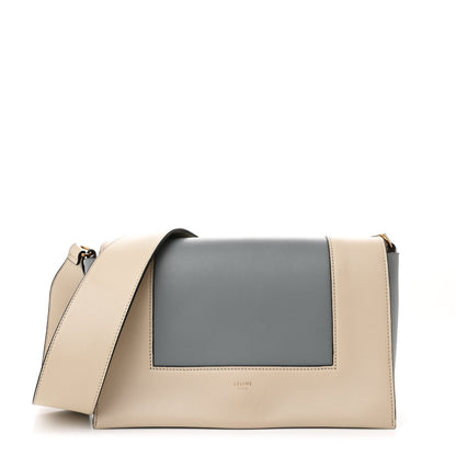 Celine Shiny Smooth Calfskin Medium Frame Shoulder Bag Grege Storm 1 of 12