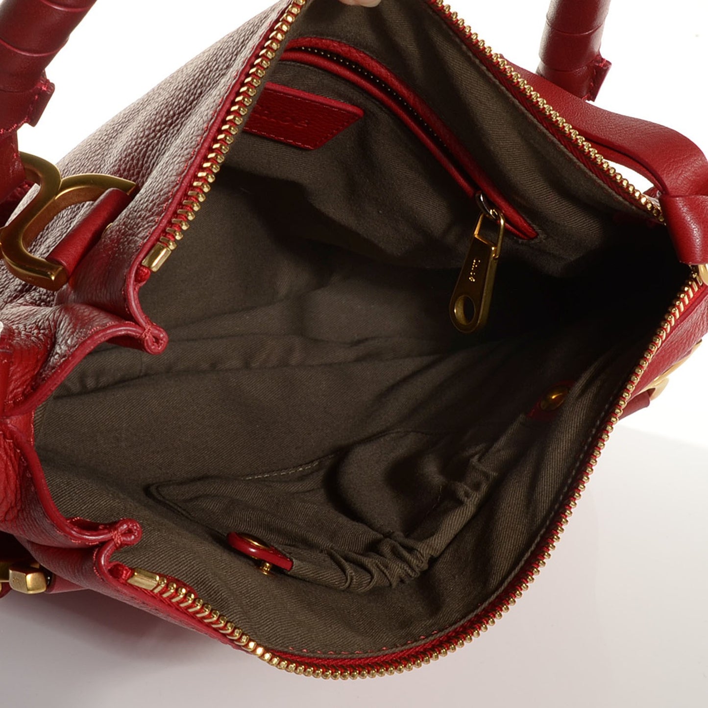 Calfskin Medium Marcie Satchel Holly Berry