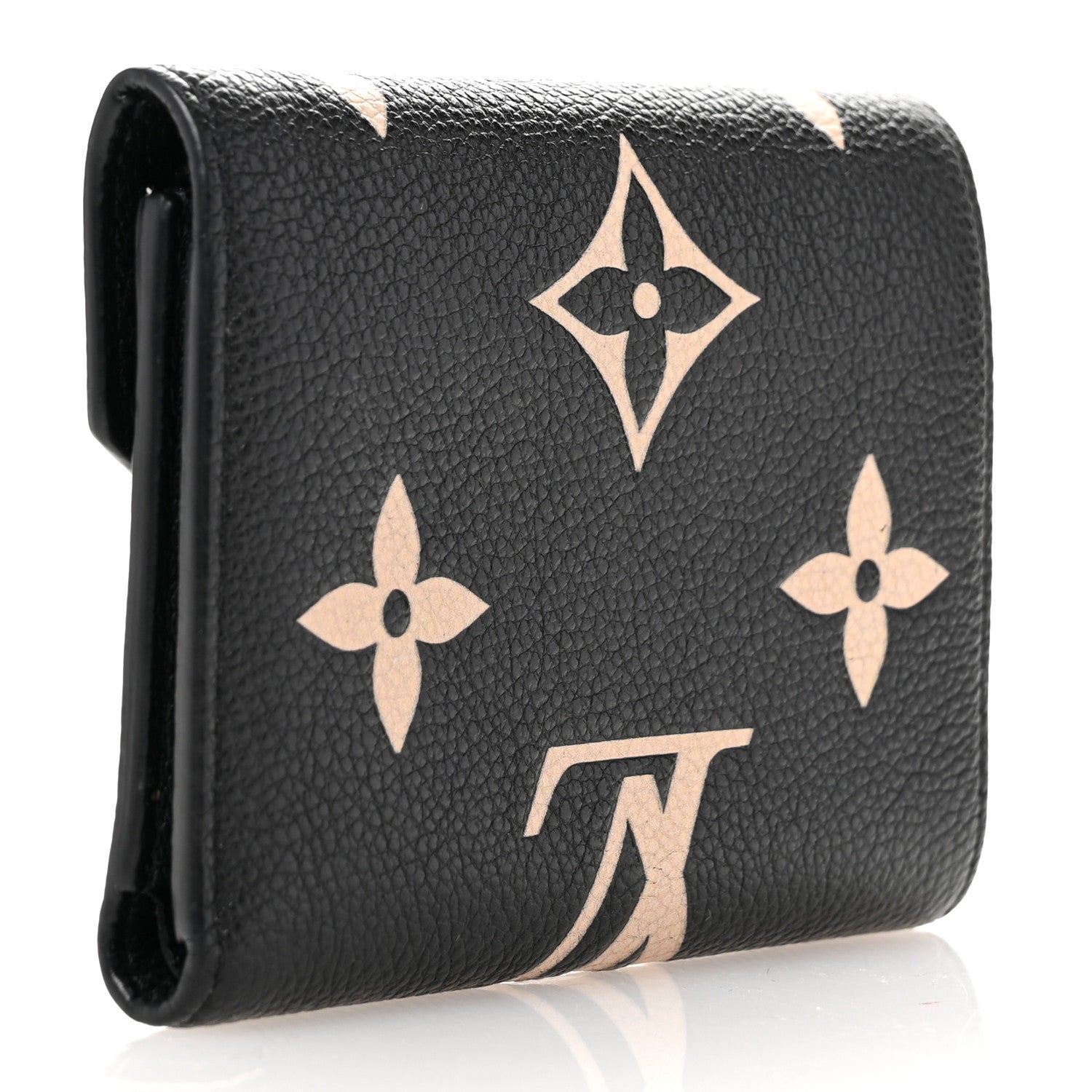 Louis Vuitton Empreinte Monogram Giant Victorine Wallet Black Beige 3 of 7