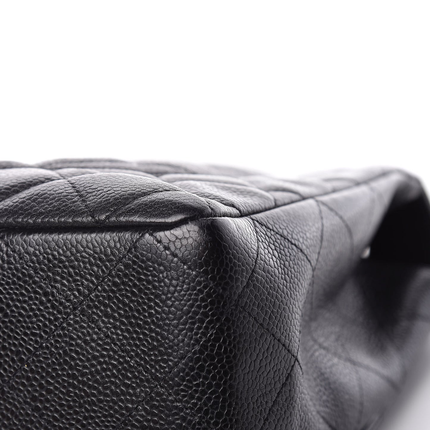 Caviar Quilted Jumbo Single Flap Black