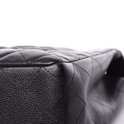 Chanel Caviar Quilted Jumbo Single Flap Black 12 of 13