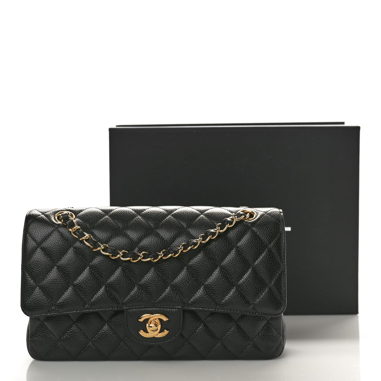 Chanel Caviar Quilted Medium Double Flap Black 11 of 11