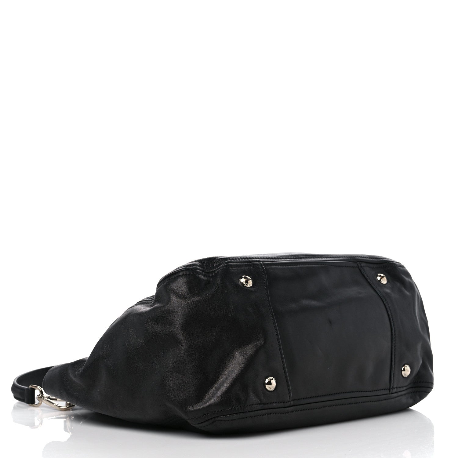 Prada Soft Calf Satchel Black 4 of 8