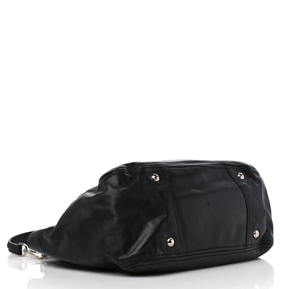 Prada Soft Calf Satchel Black 4 of 8