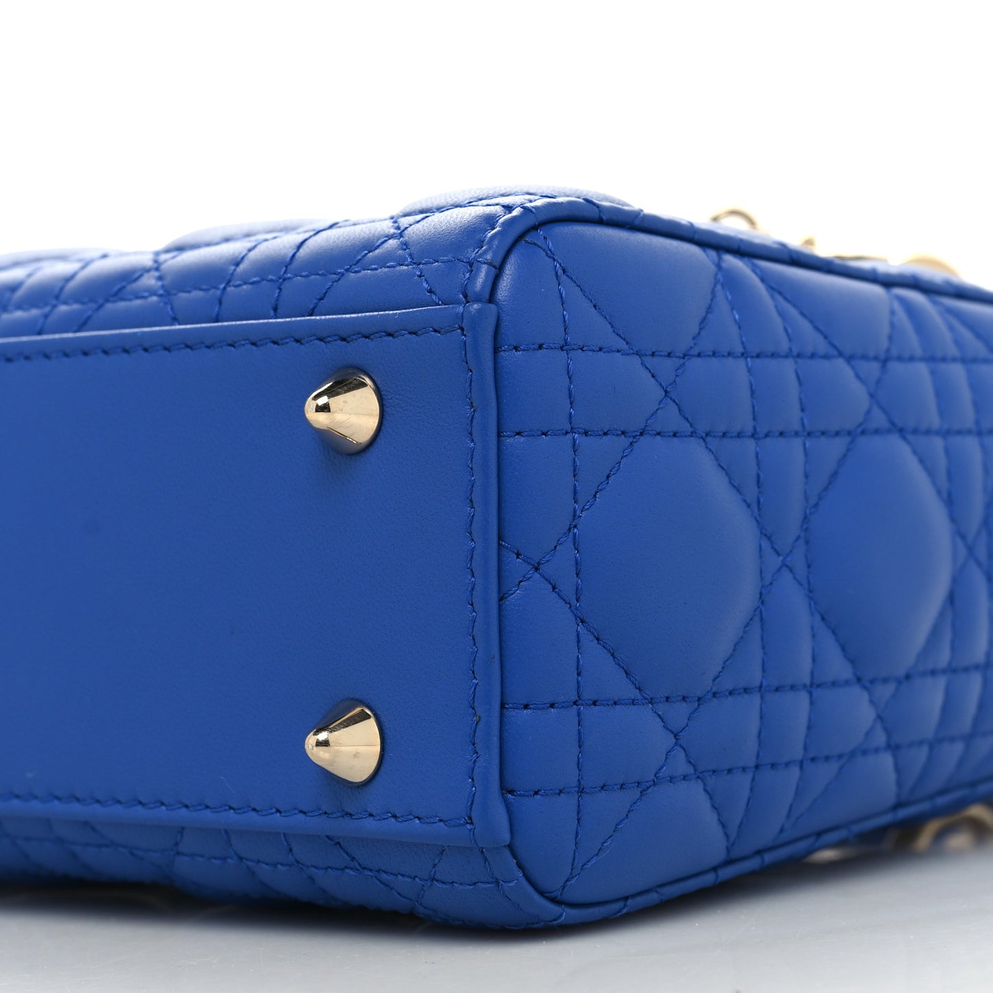 Lambskin Cannage Small My ABCDior Lady Dior Blue