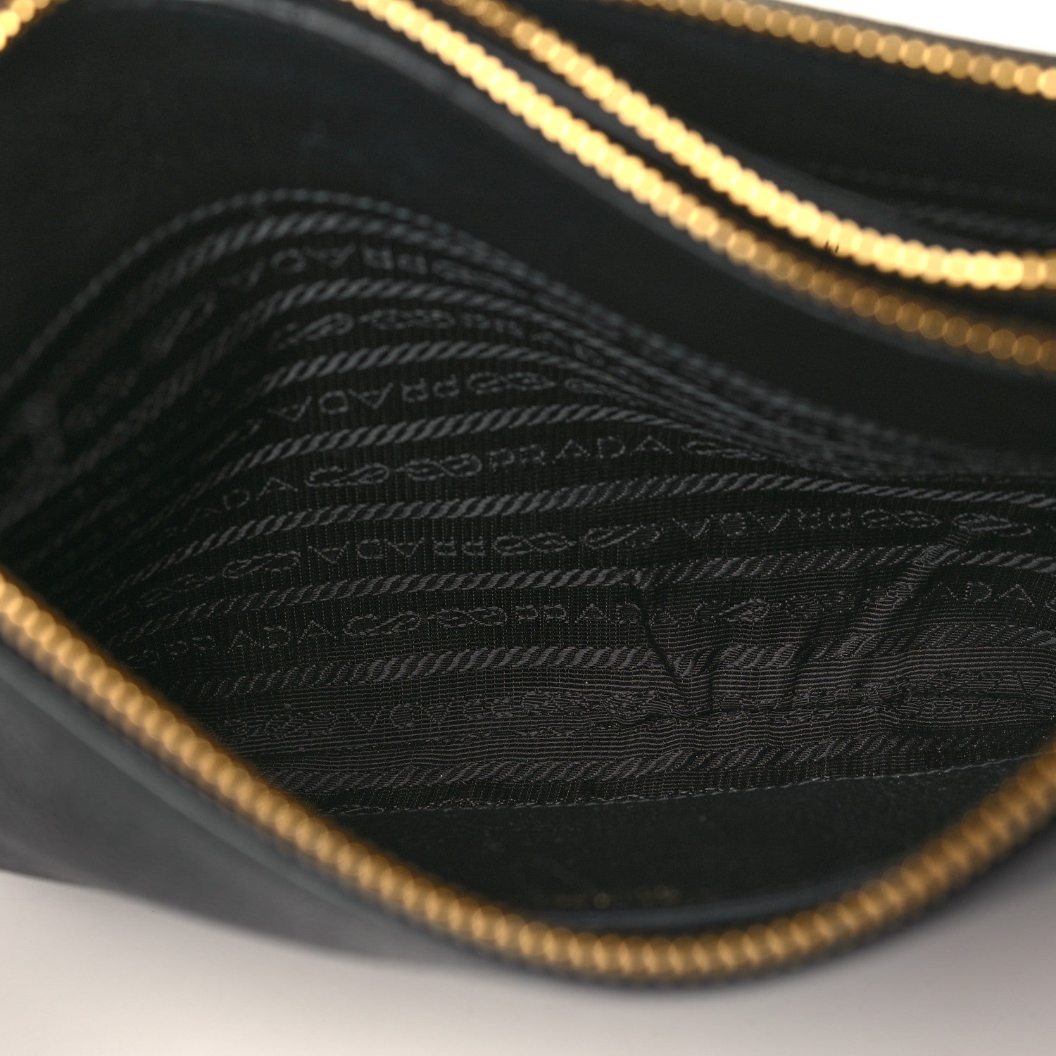 Prada Vitello Phenix Double Zip Crossbody Bag Black 6 of 11