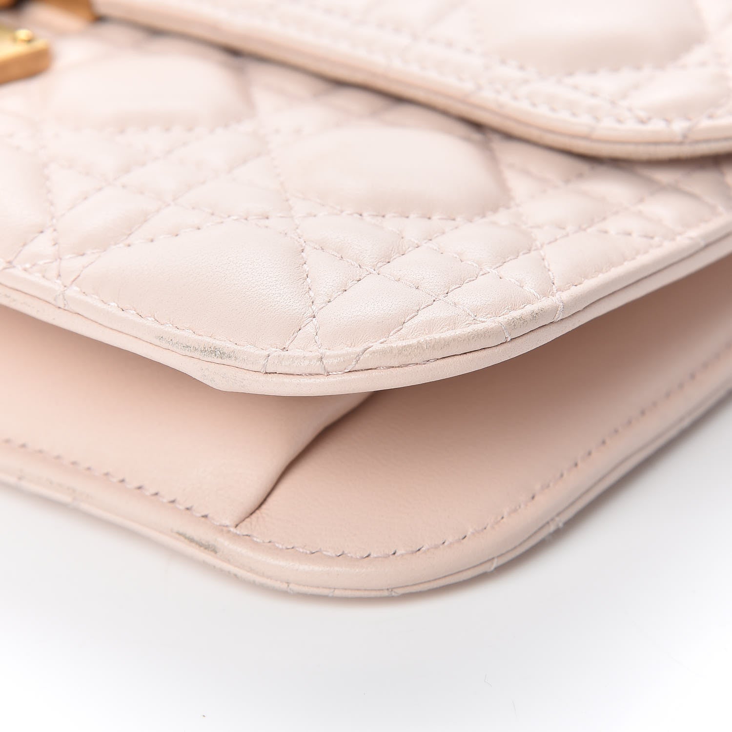 Christian Dior Lambskin Cannage Large Dioraddict Flap Rose Poudre 10 of 17