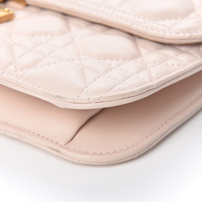 Christian Dior Lambskin Cannage Large Dioraddict Flap Rose Poudre 10 of 17