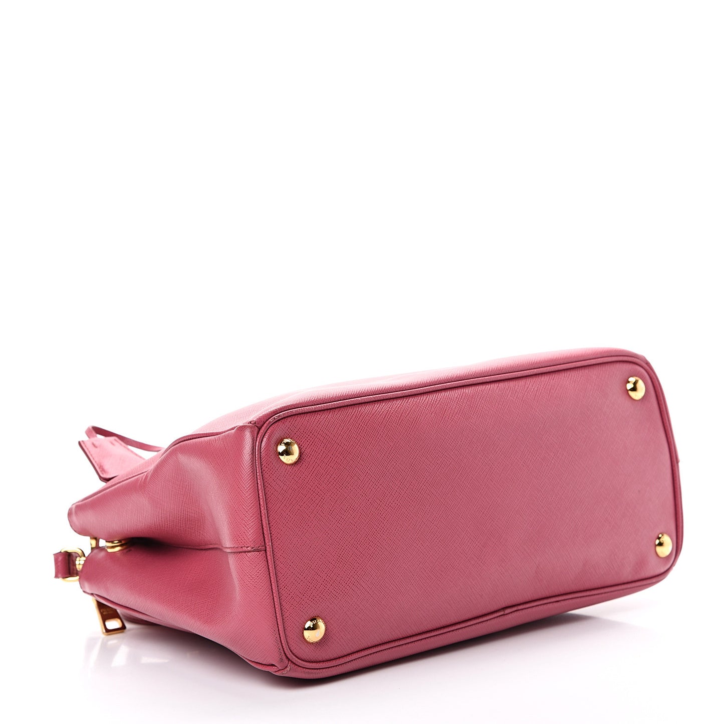 Saffiano Small Galleria Double Zip Tote Fuxia