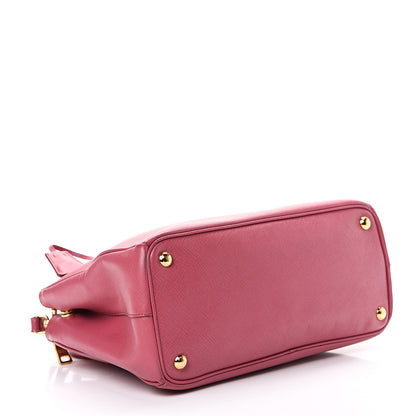 Prada Saffiano Small Galleria Double Zip Tote Fuxia 3 of 22