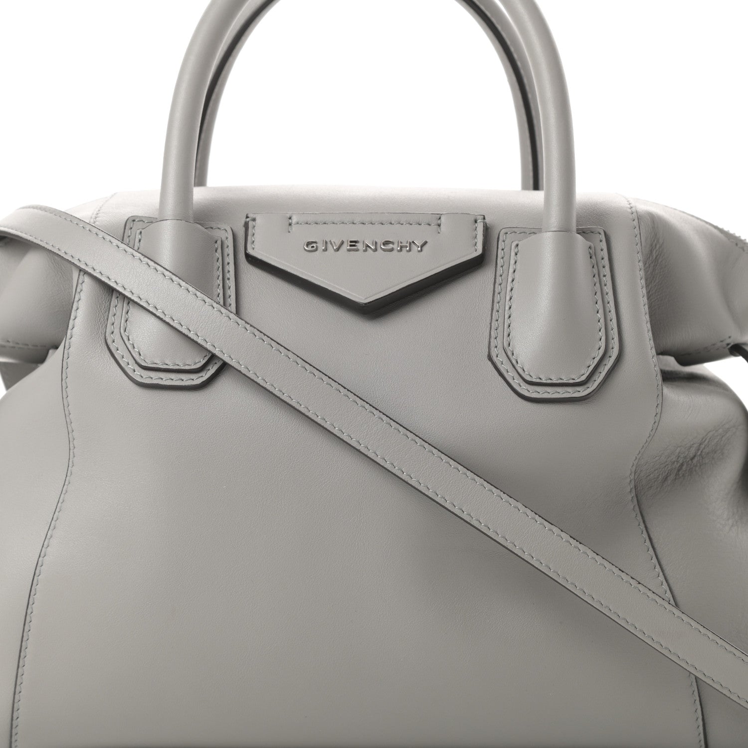 Givenchy Calfskin Small Soft Antigona Pearl Grey 7 of 9