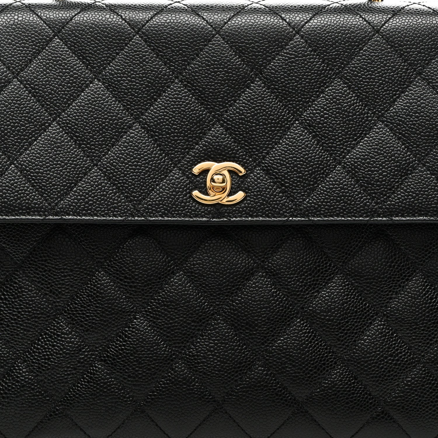 Chanel Caviar Quilted Jumbo Kelly Flap Black 8 of 10
