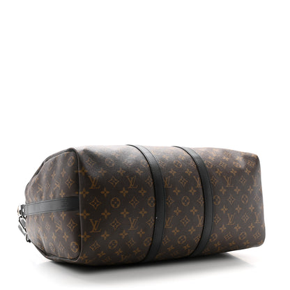Louis Vuitton Monogram Macassar Keepall Bandouliere 45 3 of 10