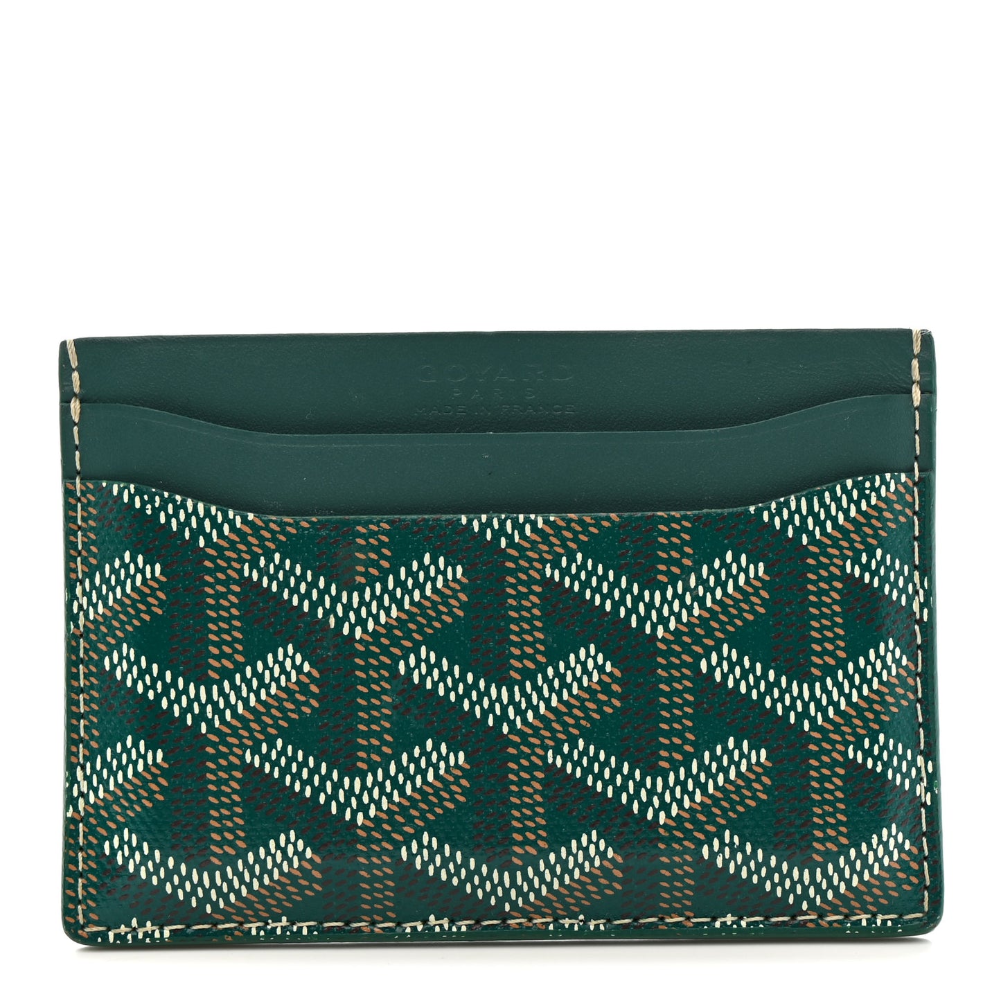 Goyardine Saint Sulpice Card Holder Green